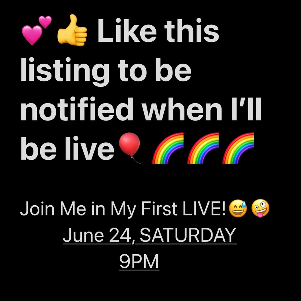 💕🌈JOIN ME LIVE FOR MY FIRST POSH LIVE SHOW 🎈🌈